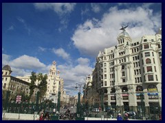  Calle Xàtiva, towards Plaza del Ayuntamiento and the City Hall